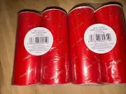 New Red Matte Tulle Spool 6-inch X 25 Yards, Two Sets, Total-4 Rolls! New Sealed