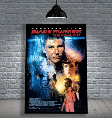 BLADE RUNNER 1982 HARRISON FORD FRAMED MOVIE POSTER PRINT CINEMA A1 & 60CMX40CM