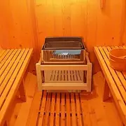 8KW Rejuvenating Heater Stainless Steel for 4 Person Outdoor Barrel Sauna