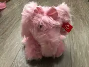 Aurora Pink Elephant Plush Stuffed Animal 9” NWT