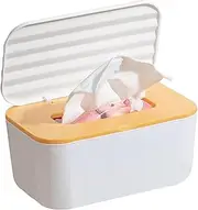 Wipe Box Dispenser - Tissue Refillable Case for Desk - Reusable Dustproof Wipes Tissue Dispenser for Toilet Makeup Bathroom Travel Car Kitchen Nursery Table Organization