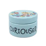 Disney Gifts - Alice in Wonderland, Round Trinket Box, Blue Ceramic, 6cm (Length)