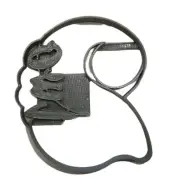NUMBER 2 WITH WORD ON SIDE DETAILED COOKIE CUTTER MADE IN USA PR5042