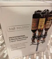 Bar Master Professional 6-Bottle Revolving Liquor Dispenser - Chrome