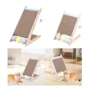 Cat Scratcher Ramp Scratch Pad Active Playing Scratching Board Toy Balls