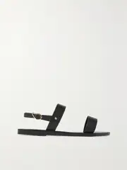 [Ancient Greek Sandals] Ancient Greek Sandals - Clio Leather Sandals - Black - IT35 IT 35 Black