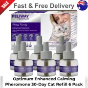 NEW Optimum Enhanced Calming Pheromone 30-Day Cat Refill 6 Pack FREE SHIPPING AU