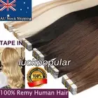 Slim Super Seamless Tape in Hair Extensions PU Skin Weft Indian Remy Human Hair