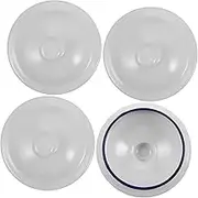 JECOMPRIS 4pcs Enamel Teapot Replacement Lids Mug Covers for Kitchen Teaware Easy to Replace Fits Various Cups and Mugs Practical Tea Kettle Lids for Everyday Use
