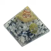 1 pc Rainbow Moonstone Crystal Tree of Life Orgone Pyramid EMF Protection