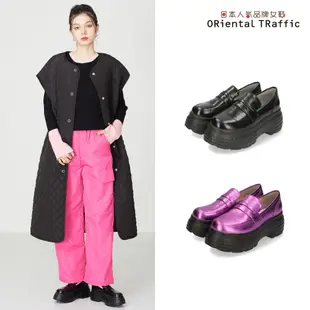 ORiental TRaffic 簡約舒適厚底樂福鞋 (日本OR女鞋 31318)