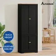 ALFORDSON Buffet Sideboard Cupboard Cabinet Kitchen Hallway Storage Shelf Black