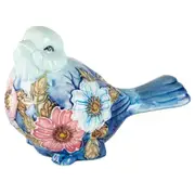 Old Tupton Ware Summer Bouquet Bird Room Home Decor Decorative Statue Ornament