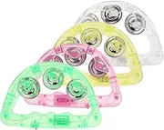 UPKOCH Tambourine Toys Led Lights 8pcs Flashing Handbells Vibrant Party Props for Events Random Color