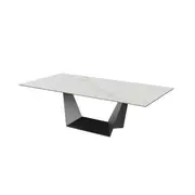 Raimon Furniture Corby Modern Rectangular Fixed Kitchen Dining Table 240cm Marmo Ceramic