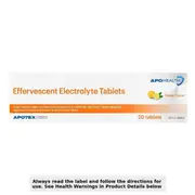 APOHEALTH Effervescent Electrolyte Tablets Orange 20 Tablets