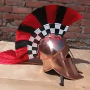 Medieval Wearable Greek Corinthian Copper Knights Helmet For Home Decorative