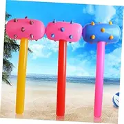 KONTONTY 2PCS Colorful Inflatable Hammers for Fun Party Props Safe and Lightweight for Home Bar Entertainment Random Color