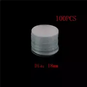 100Pcs Circular Round Microscope Slide Coverslip Cover Glass Diameter 18mm HBJL