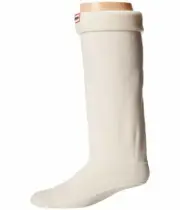 Hunter 1090 Unisex Tall White Crew Cut Boot Socks Size L