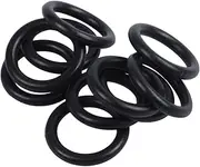Daiilg 10 pcs Black Rubber Oil Seal O-rings Seals washers 16 x 11 x 2.5mm
