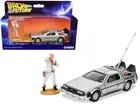 DMC DeLorean Time Machine with Doc Brown Figure "Back to the Future" L-4.5, W-2