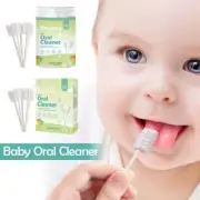 30pcs Coating Gauze Infant Toothbrush Newborn Tongue Cleaning Brush