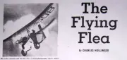 Rare FLYING FLEA PLAN + CONSTRUCTION ARTICLE to Build 23" UC Model Airplane