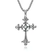 Cross Zircon Pendant Necklace