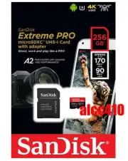 SanDisk 256GB Extreme Pro Micro SD SDXC Class 10 Memory Card 170MB/s Mobile E