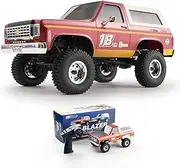 FMS 1/24 RC Crawler 18th K5 Blazer Pro Officially Licensed, Brushless RC Truck & SUV 2 in 1, 4WD 8km/h 2 Speeds Switch, 2.4GHz 3CH Off-Road RC Model with LED Lights for Adults (Red)