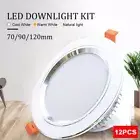 12PCS LED Downlight Dimmable/Tri-Colour 12W-18W 70/90/120mm Cutout Ceiling Light