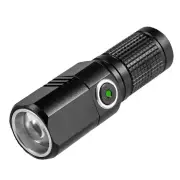 E-Smarter K91 Powerful Zoomable LED Flashlight with 18350 Battery USB Rechargeable Flash Light Camping Lamp IP64 Waterpr