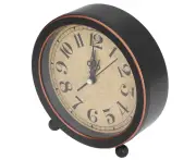 Desk Clock Retro Style Easy Identification Silent Ticking Nonradiative High Accuracy Battery Alarm Clock for Home Office