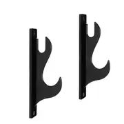 Acrylic Wall Mount Sword Holder Stand Adjustable Samurai Sword Display Hanger Bracket Black
