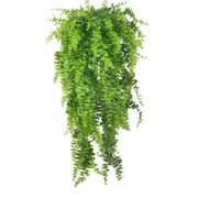 2pcs Artificial Hanging Ferns Plants Vine Fake Ivy Boston Fern Plant Home Decor