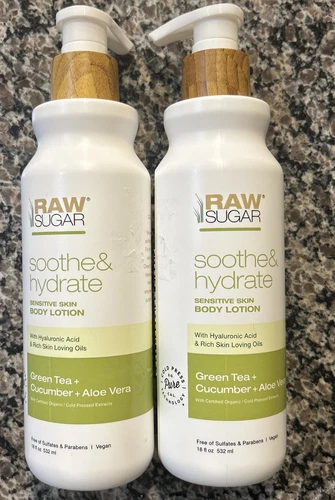 (2) Green Tea + Cucumber + Aloe Vera Sensitive Skin Body Lotion Fresh