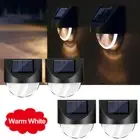 Solar Wall LED Outdoor Deck Fence Waterproof Path Lamp Patio Garden Light Power