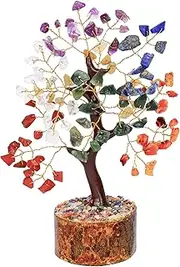Chakra Tree of Life - Crystal Gemstone Tree - Feng Shui Decor - Spiritual and Housewarming Gifts for New Home