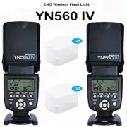 2x Yongnuo YN-560 IV Flash Speedlite for Canon Nikon Pentax Olympus DSLR Cameras