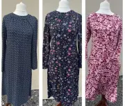 Cotton Traders 3 x Ladies Stretch Jersey Dresses UK Size 12
