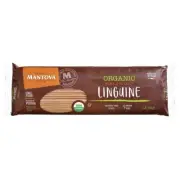 Mantova Italian Organic Linguine Whole Wheat Pasta 1-Pound Bags Pack of 6
