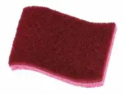 Superio Non-Scratch Cellulose Sponge with Scouring Pad - Red