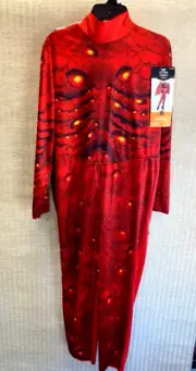 Hyde and Eek! Kids Light Up Red Dragon w/ Mask and Wings Costume Large 10/12 NEW