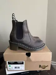 Dr. Martens Cadence Platform Combat Boot Brown Size 36 US 5 Chunky Heel Chelsea