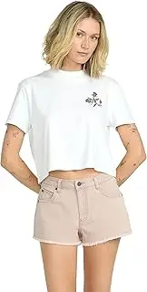 [Volcom] Women's 1991 Stone High Waisted Cutoff Denim Jean Short