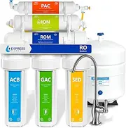 Express Water - 100GPD 6-Stage Reverse Osmosis RO DI (De-Ionisation) Water Filter - RODI10D