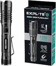 Rechargeable Flashlight USB-C Magnetic Zoom Dual Power 3AAA, Camp Lantern Flashlights Diffuser 1200 High Lumens, Powerful Tactical Flash Light Torch for Home, Emergency, Police