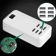 Multi 6-Ports USB Phone Charger Socket Fast Charging Station Adapter US/EU Plug