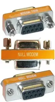 DB9 Female~F Null Modem Nul/Cross Serial RS232cable gender changer Adapter$SHdis